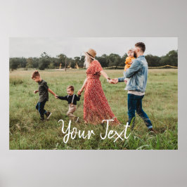 Poster Modelo de Foto Personalizada e Texto Personalizado
