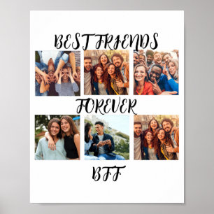 Poster Modelo de Foto Personalizado Melhores Amigos Para