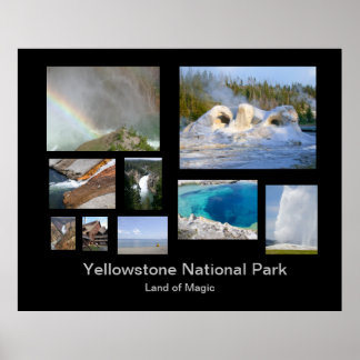 Poster Modelo de Fotografia do Parque Nacional Yellowston