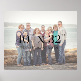 Poster Modelo de fotos da família 40x32