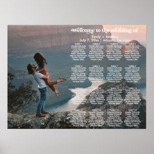 Poster MODELO de Gráfico de Assentos de Fotografias Retr