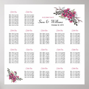 Poster Modelo de Gráfico de Casamento
