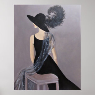 POSTER MODELO DE MODELO DE VINTAGEM