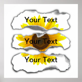 Poster Modelo de papel queimado - personalizável