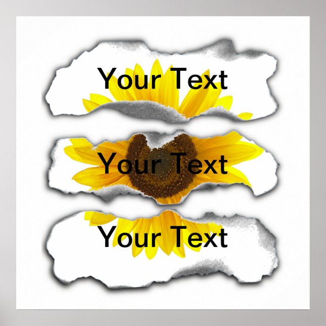 Poster Modelo de papel queimado - personalizável (Frente)