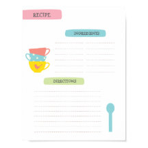 Modelo de Receita A4 (Download Imediato)