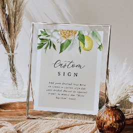 Poster Modelo de Sinal Personalizado de Chá de panela Lim