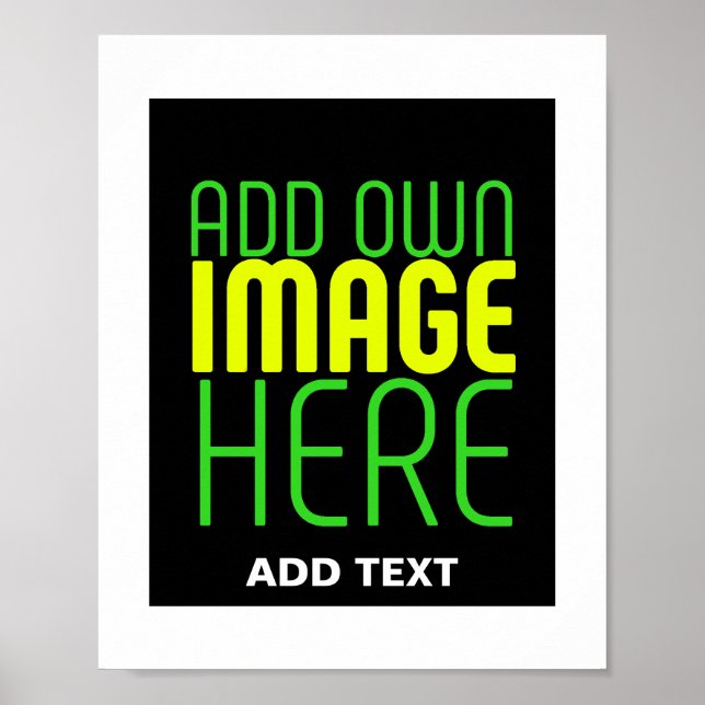 POSTER MODELO DE TEXTO DE IMAGEM PRETA SIMPLES EDITÁVEL M (Frente)