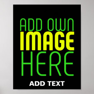POSTER MODELO DE TEXTO DE IMAGEM PRETA SIMPLES EDITÁVEL M