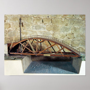 Pôster Modelo de uma ponte de balanço