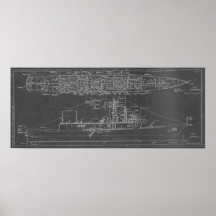Pôster Modelo de USS Rodney M. Davis FFG-60