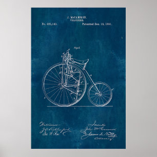 Pôster Modelo do Velocipede