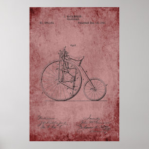 Pôster Modelo do Velocipede