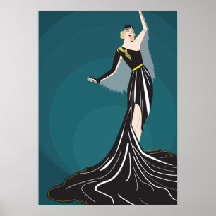 poster modelo dos anos 20