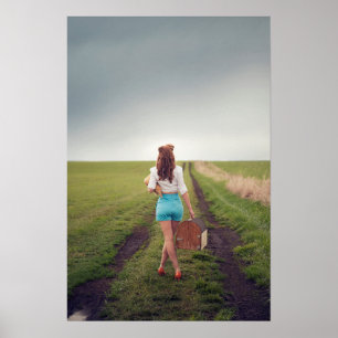 Poster Modelo "Mulheres E Tempo" Em Fotografia De Estrada