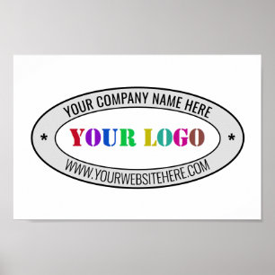 Poster Modelo para Promocional de logotipo de empresa per