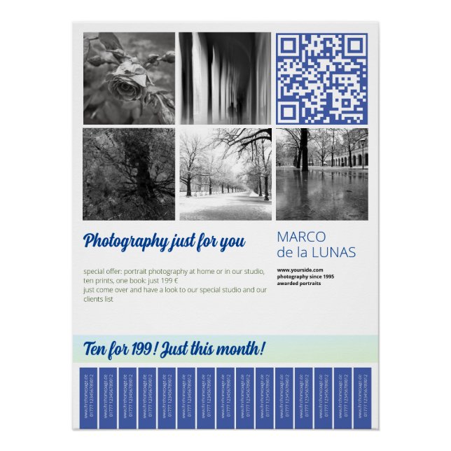 Pôster Modelo Poster brilhante (Frente)