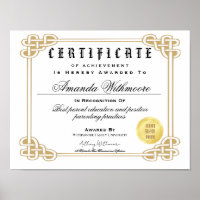 Modelos de Certificado de Diploma Personalizado
