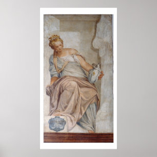 Poster Moderação, da parede do sacristy (fresco)