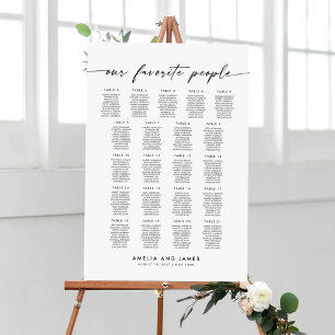Poster Modern 21 Mesa Nosso Gráfico de Assentos de Pessoa