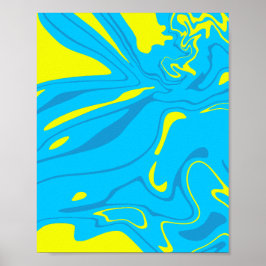 Poster Modern Abstract Ocean Currents