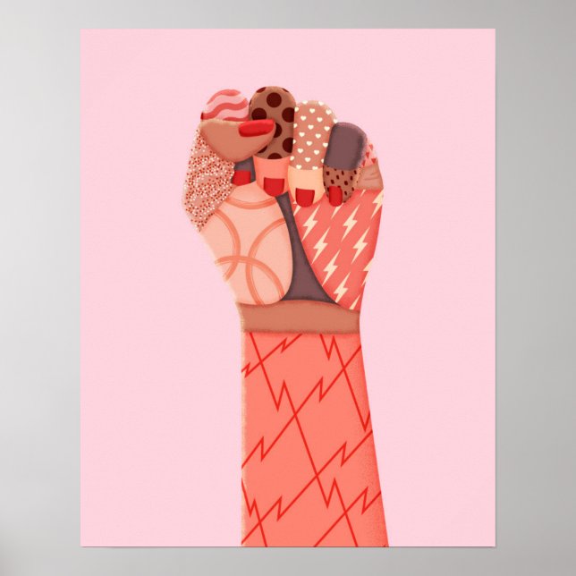 Poster Modern Art Womens Protest (Frente)