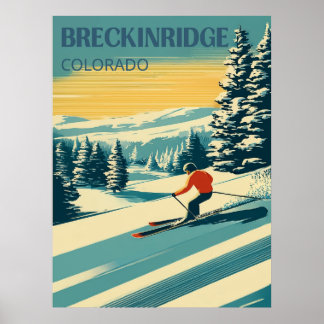 Poster Modern Breckenridge Colorado Viagem