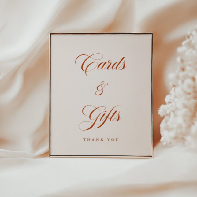 Poster Modern Cards and Gifts Bridal Shower Table (Criador carregado)