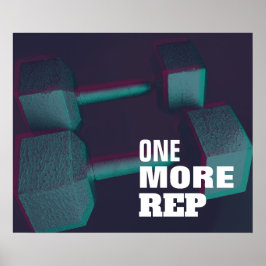Pôster Modern duo tone gym inspiração