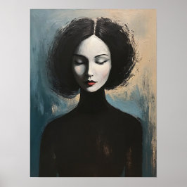 Poster Modern Feminine Portrait Wall Decor