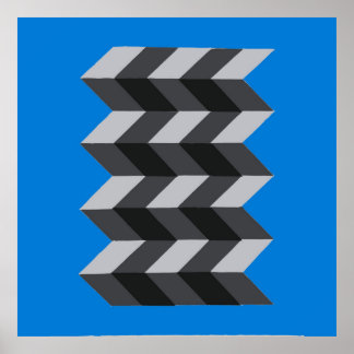 Poster 'Modern Geometric Op-Art'