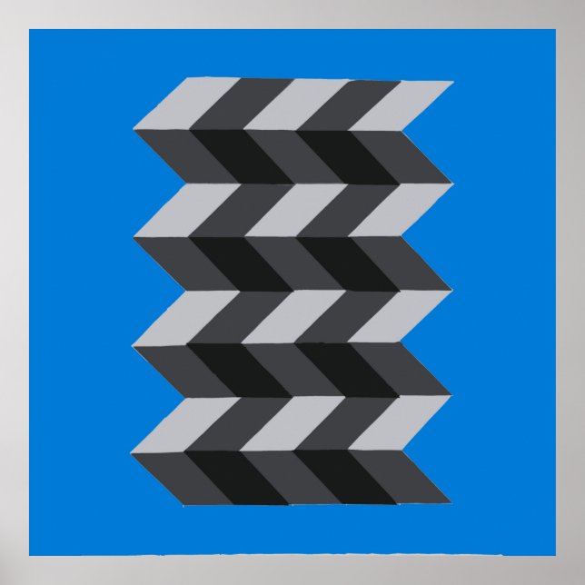 Poster 'Modern Geometric Op-Art' (Frente)