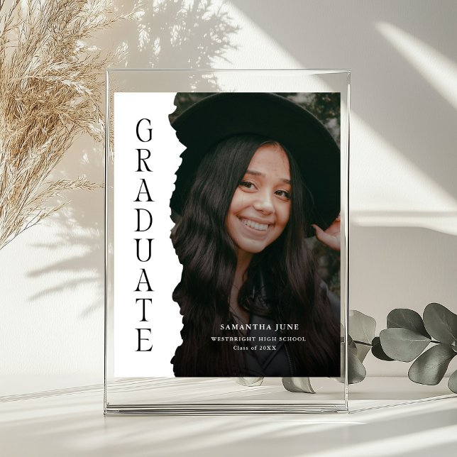 Poster Modern Graduate Photo Magazine Graduation Sign (Criador carregado)
