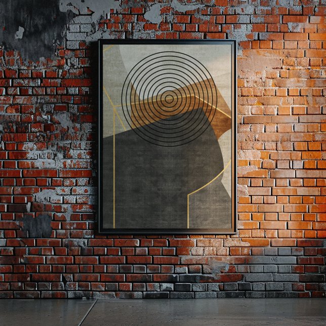 Poster Modern Industrial Geométrico Art 2 (Criador carregado)