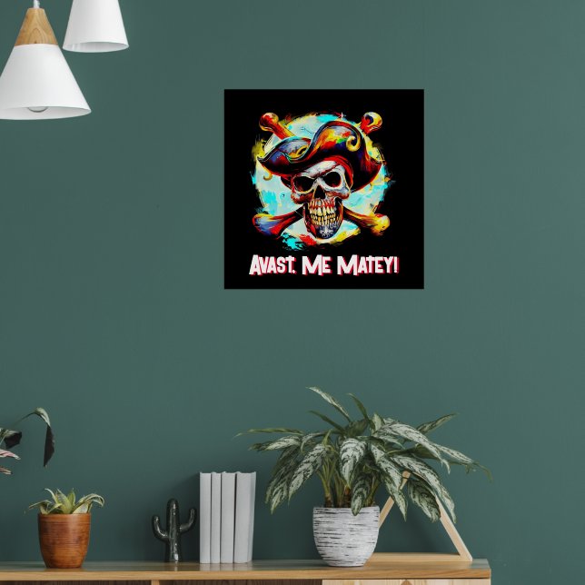 Poster Modern Jolly Roger (Sala de Estar 1)