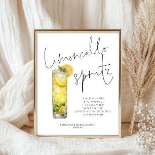 Poster Modern Limoncello Spritz - Símbolo de Chá de panel