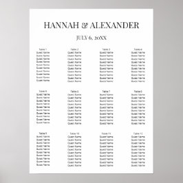 Poster Modern Minimal Wedding Welcome Sign