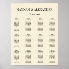 Poster Modern Minimal Wedding Welcome Sign