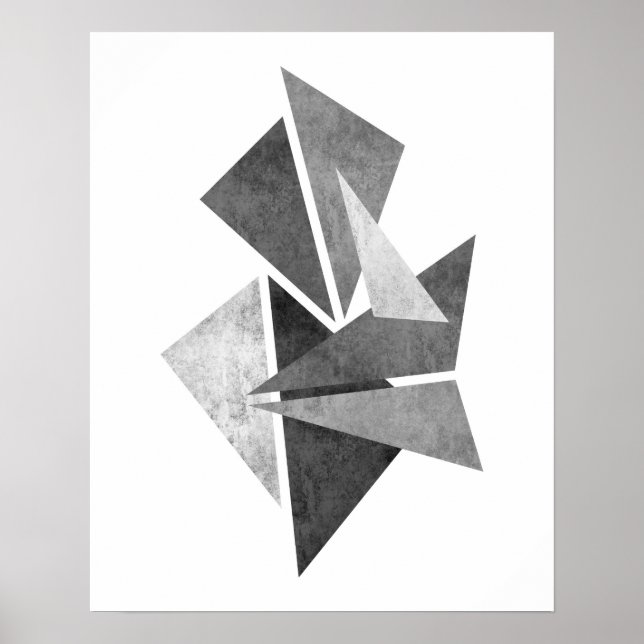 Poster Modern minimalist geometric abstract art print (Frente)