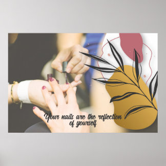 Poster Modern Nail Salon Wall Print