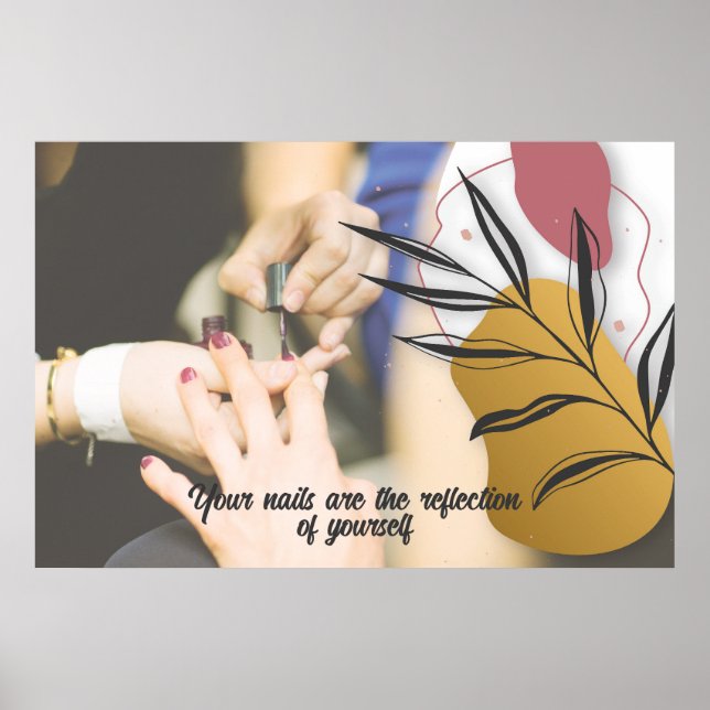 Poster Modern Nail Salon Wall Print (Frente)