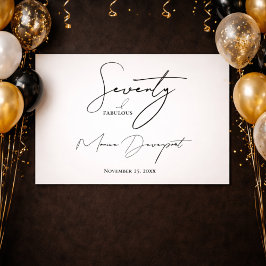 Poster Modern Seventy and Fabulous