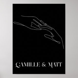 Poster Modern Simple Abstrato Line Art, boho chic Poste