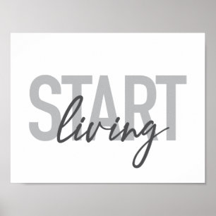 Poster Modern, simple, cool urban typography Start Living