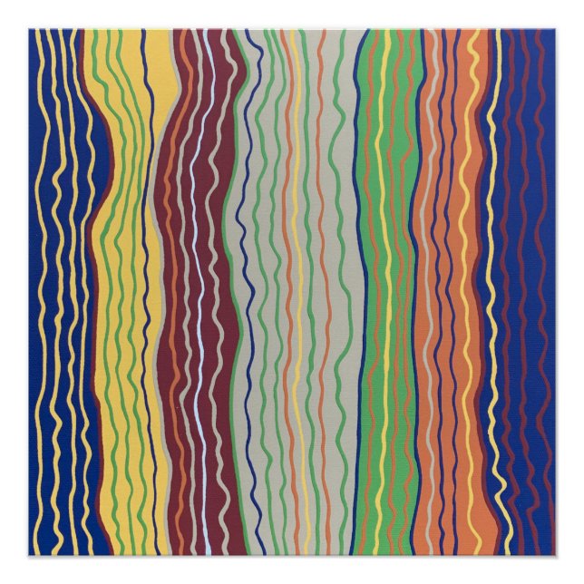 Pôster Modern Squiggles 3 Perfect Poster (Frente)