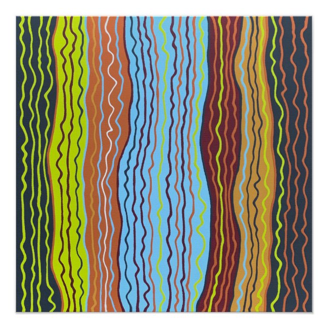 Pôster Modern Squiggles 4 Perfect Poster (Frente)