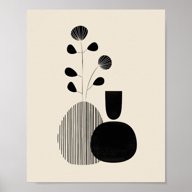 Poster Modern Still Life – Minimalist Botanical Print (Frente)