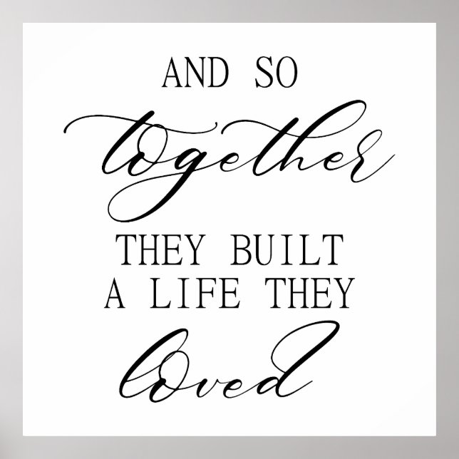 Poster Modern Wedding Backdrop – Wedding Sign & Backdrop (Frente)