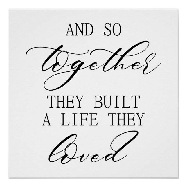 Pôster Modern Wedding Backdrop – Wedding Sign & Backdrop (Frente)