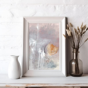 Poster moderna minimalista de abstrato-arte cinza